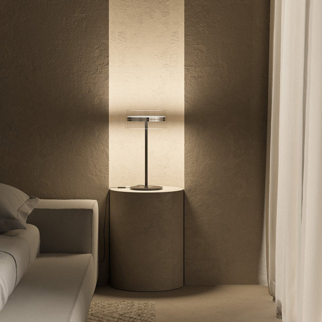 Elegante Tafellamp Zwart met Dimmable Functie en LED Technologie