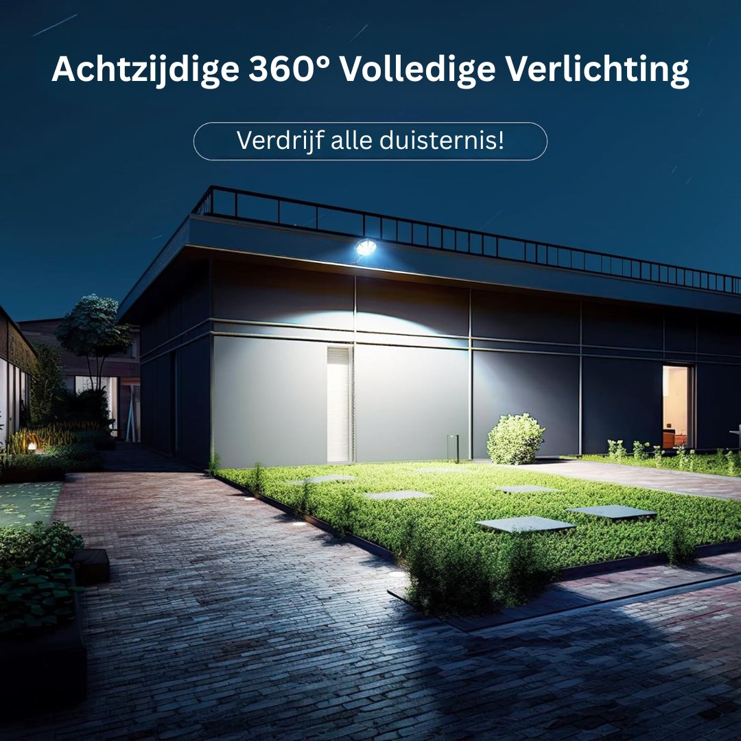 Zonne-straatlampen voor buiten met bewegingssensor, 168 LED IP66 6500K