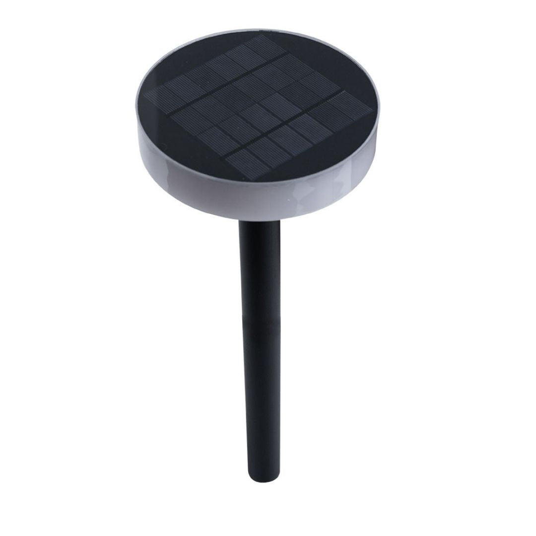 Zwarte Solar LED Tuinlamp met Grondspies voor Buiten