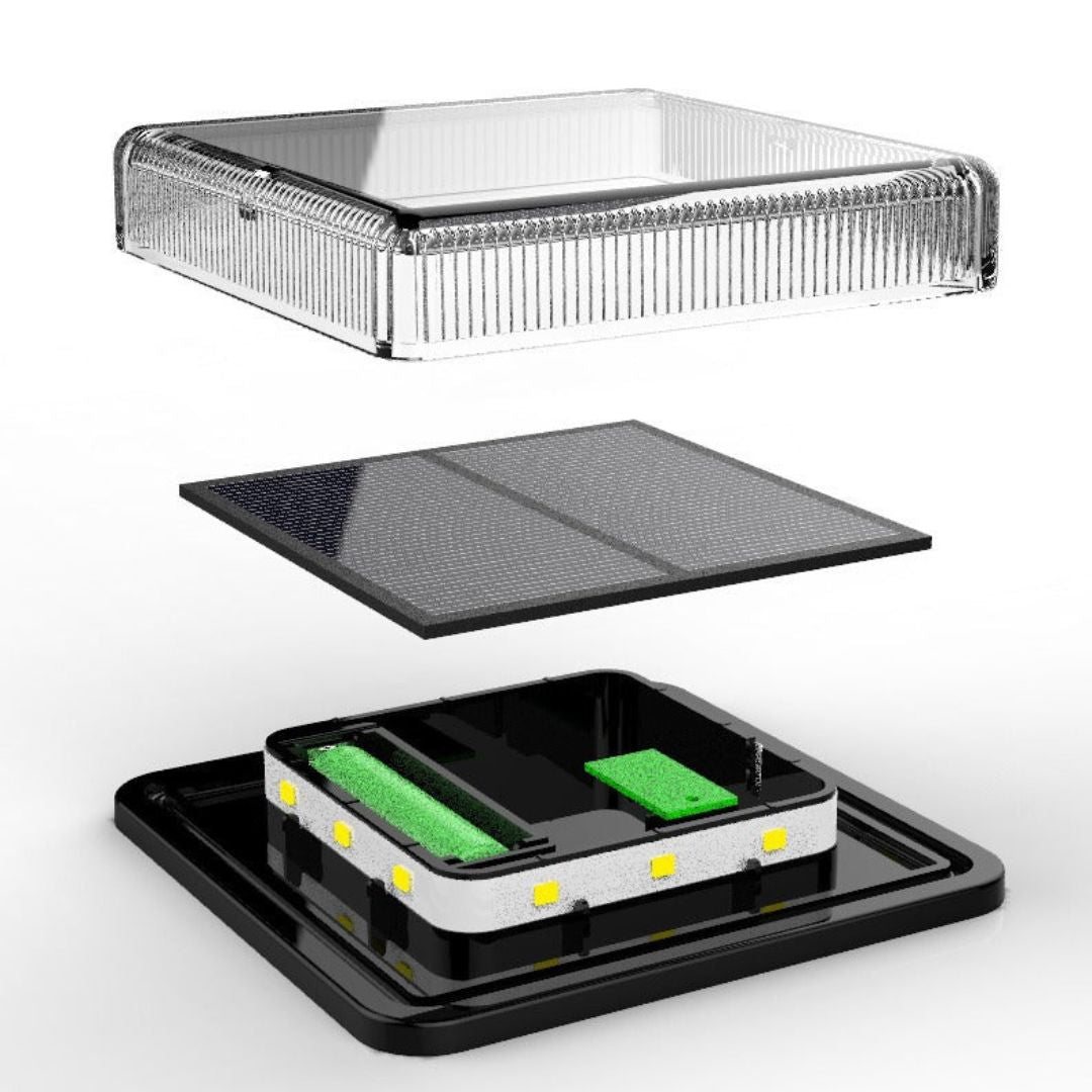 Solar Buitenverlichting - Waterdichte LED Buitenlamp voor Tuin en Terras