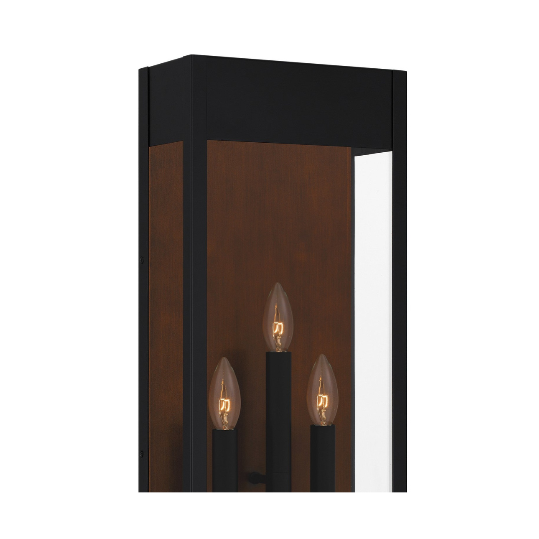 Buiten Wandlamp met 3 Lichten in Mat Zwart - Duurzaam en Stijlvol