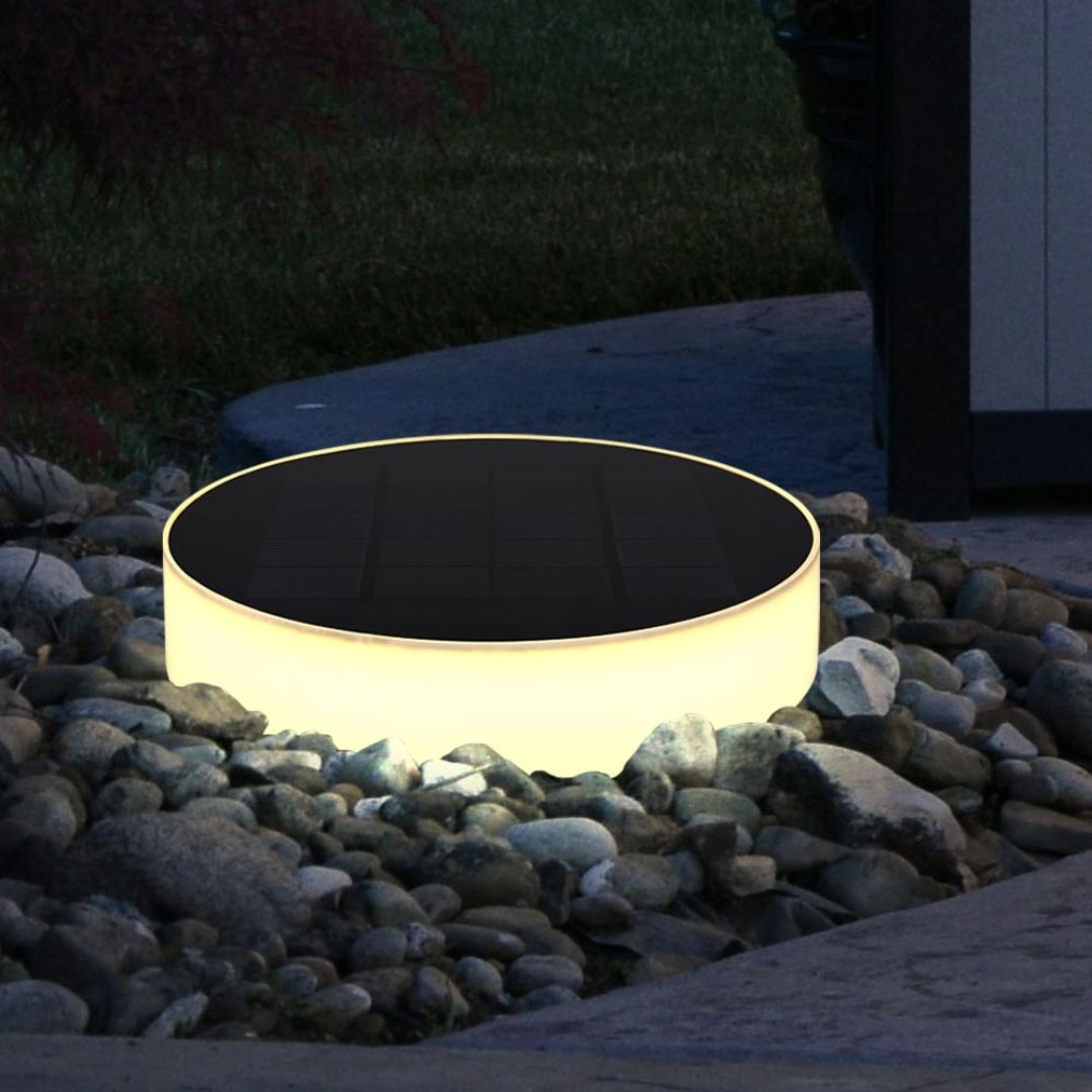 Zwarte Solar LED Tuinlamp met Grondspies voor Buiten