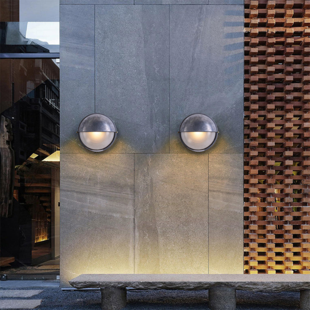 Moderne Waterdichte Buiten Wandlamp van Aluminium en Glas – Stijlvol Ontwerp