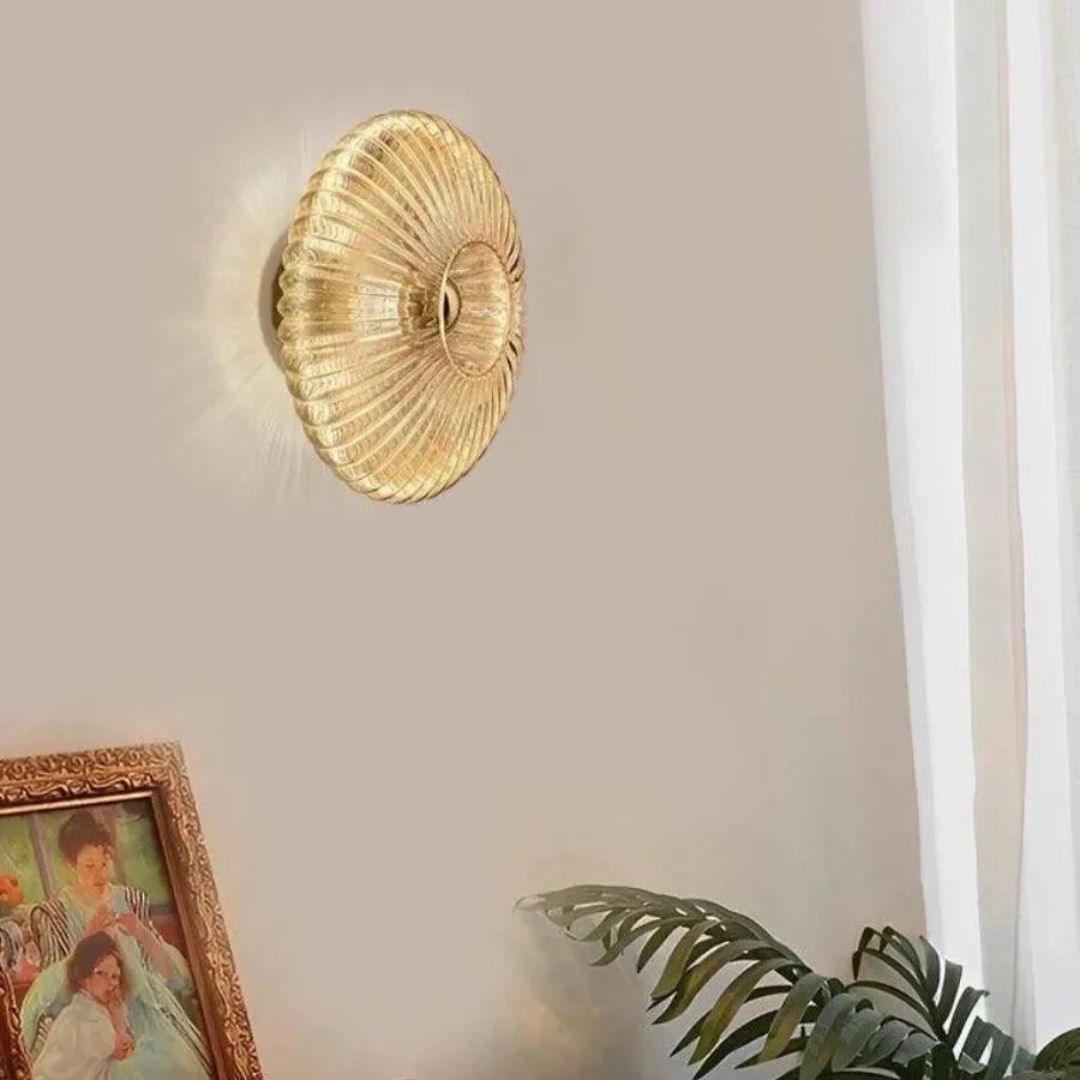 Retro Glazen Wandlamp Rookgrijs LED E27 Warm Wit