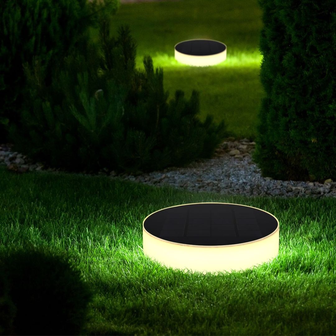 Zwarte Solar LED Tuinlamp met Grondspies voor Buiten