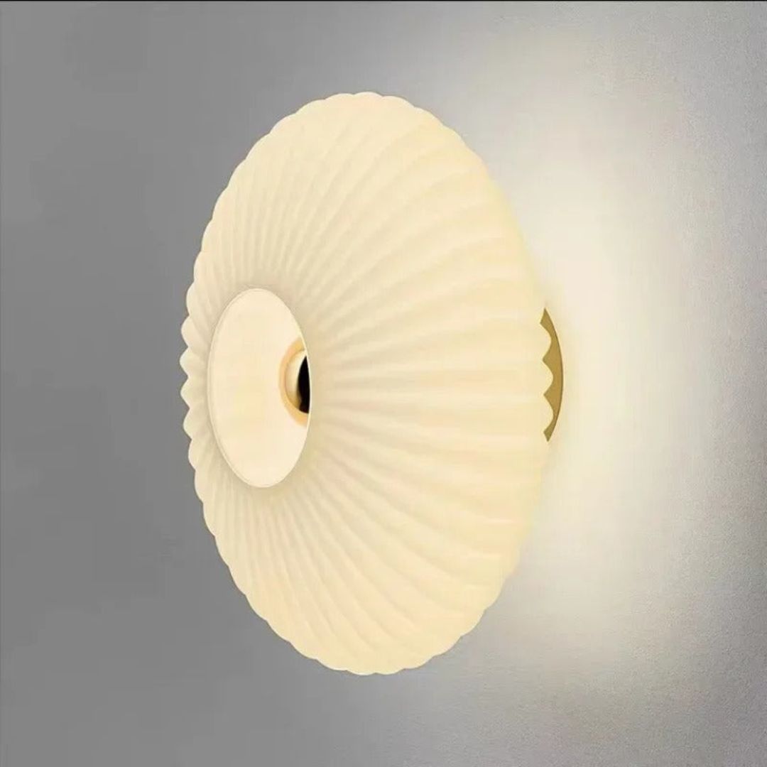 Retro Glazen Wandlamp Rookgrijs LED E27 Warm Wit
