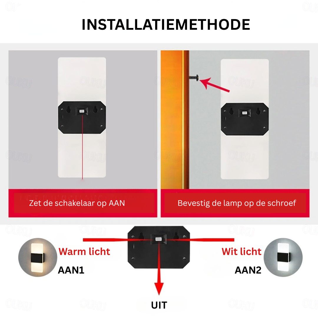 2 stuks Solar Wandlampen Waterdicht LED Buiten met Warm Wit Modus
