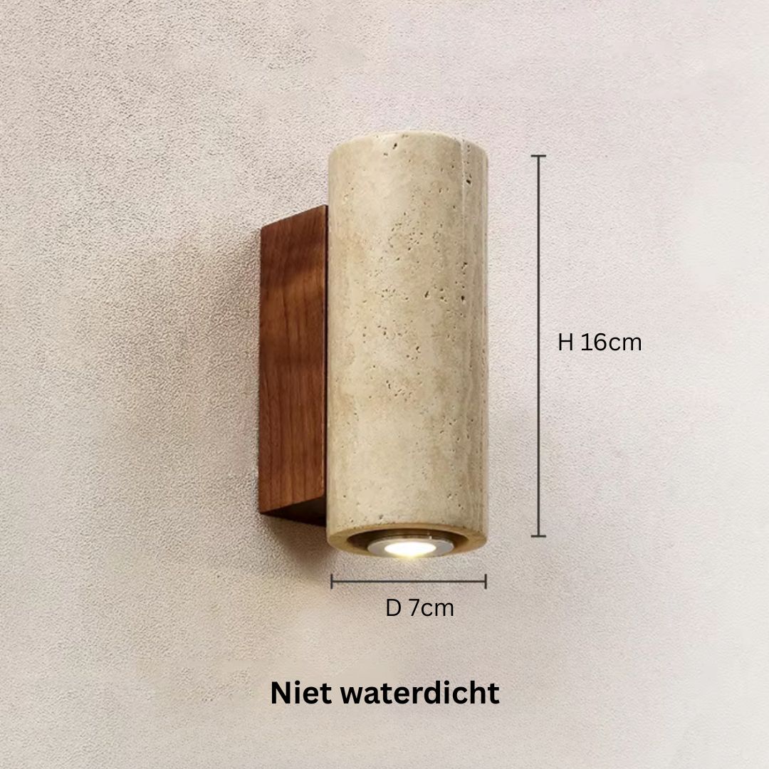 Moderne Marmeren Wandlamp met LED Verlichting voor Binnenruimtes