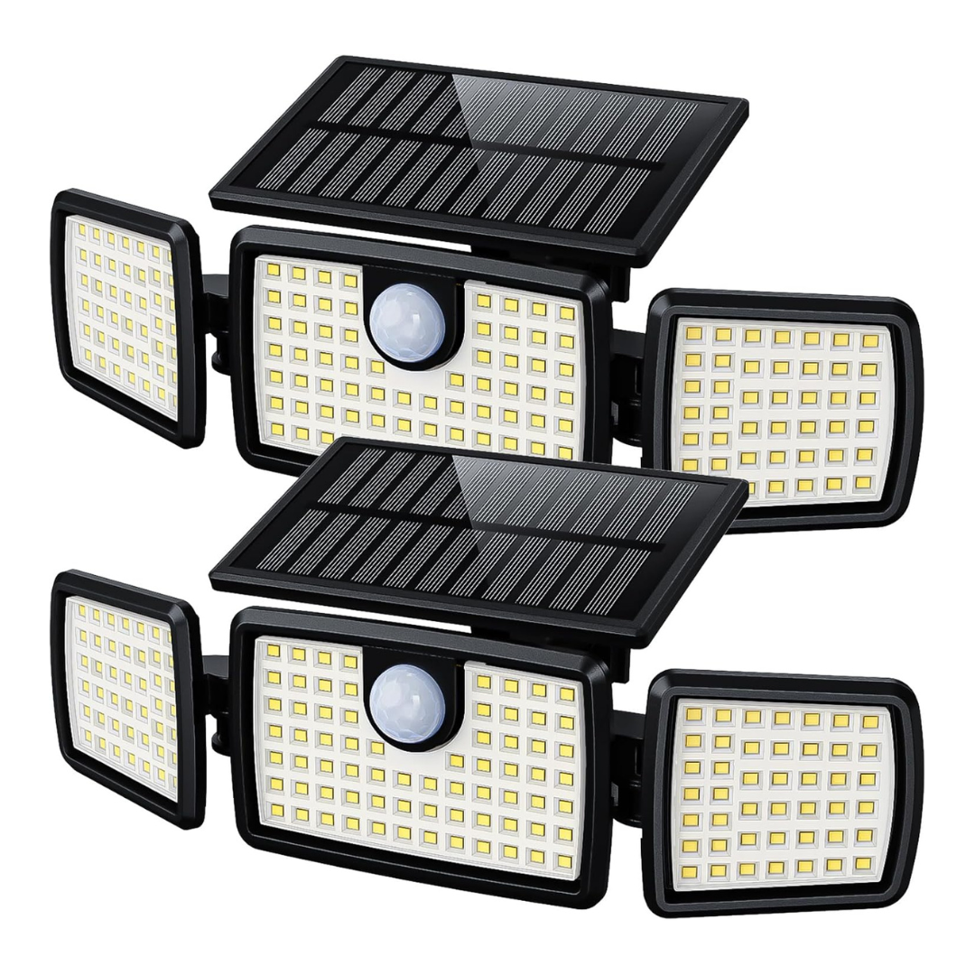 Solarbewegingssensor Deckverlichting voor Buiten met 232 LEDs en Afstandsbediening