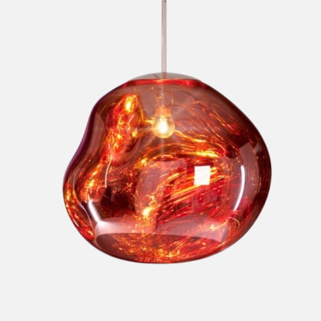 Acryl Bol Hanglamp E27 Gepolijst Goud Rood Zilver Rookgrijs 4 Maten