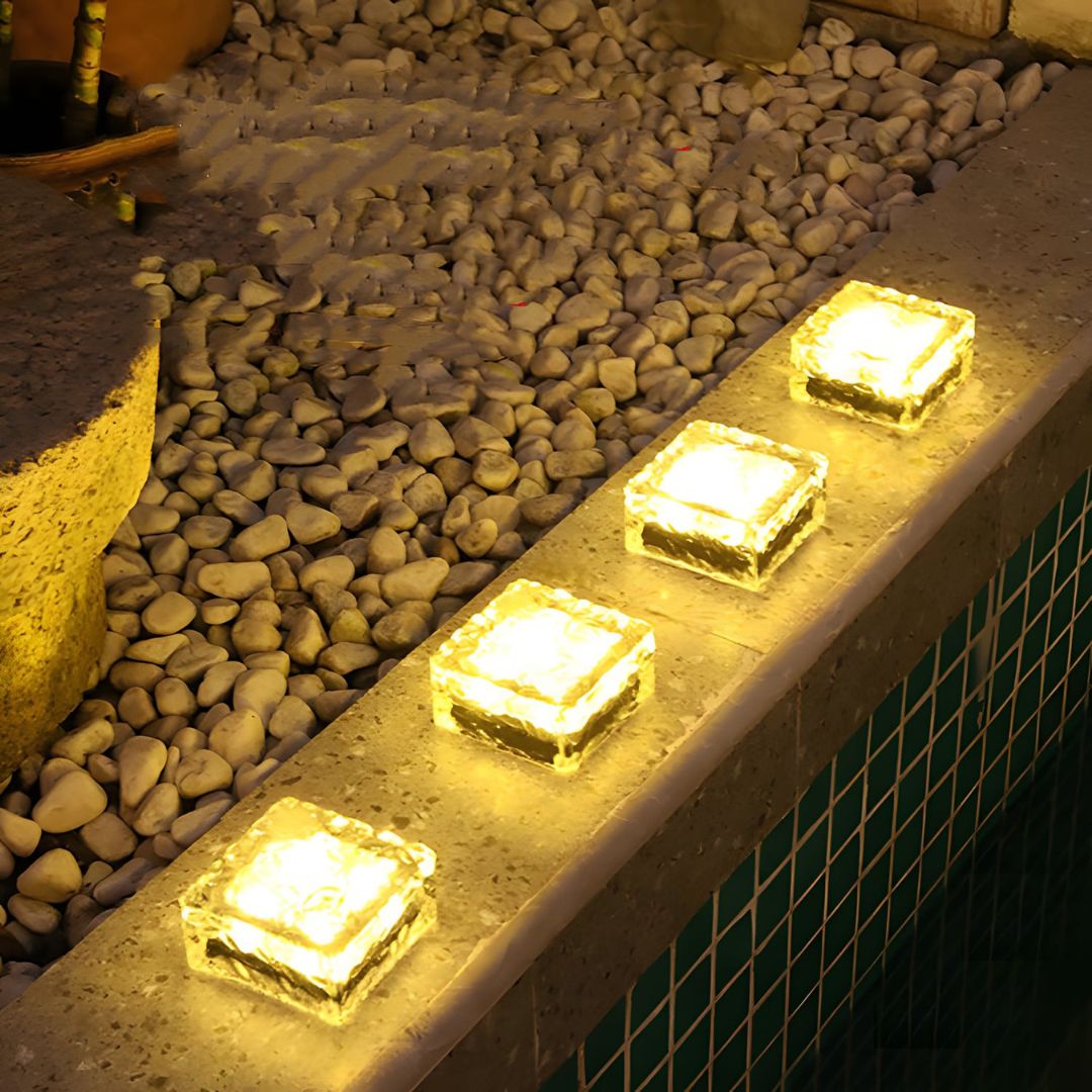 Buitenverlichting Solar Ice Brick Light - 6-Pack met RGB Kleuren