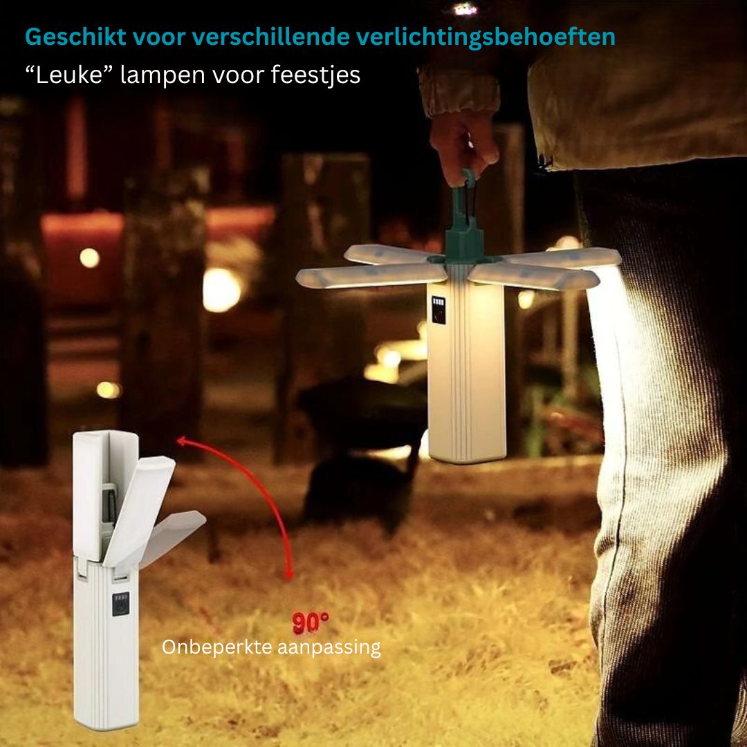 3-in-1 Campinglamp USB Oplaadbare Tentlantaarn met Telefoonoplader