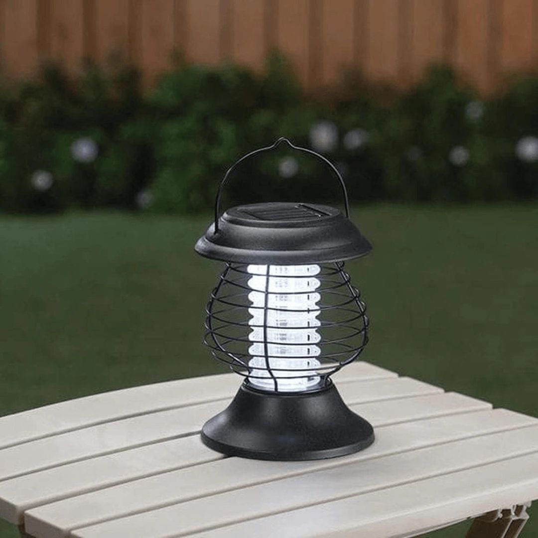 Zonne-energie Muggenlamp met UV-A LED en Veiligheidsfuncties - Tuin en Camping