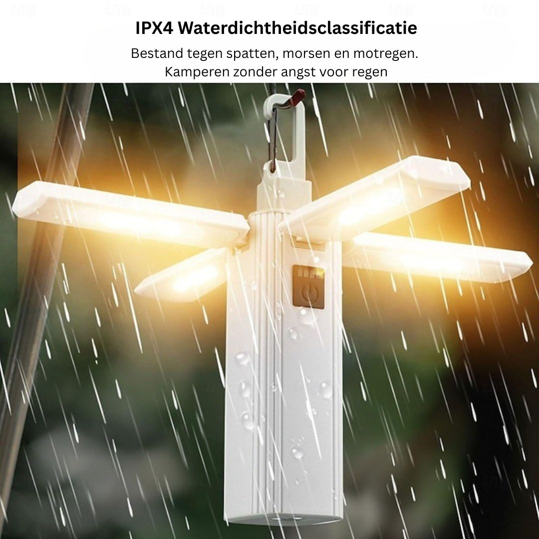 3-in-1 Campinglamp USB Oplaadbare Tentlantaarn met Telefoonoplader