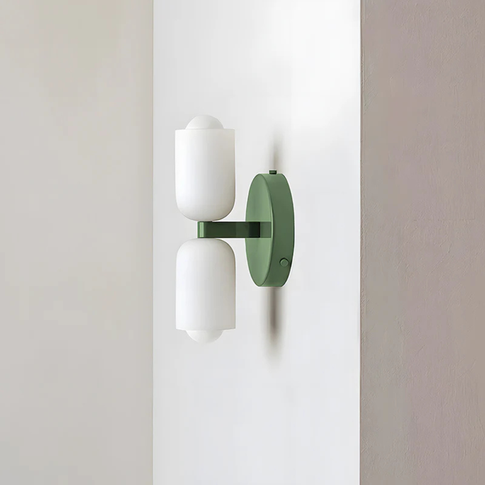 Moderne Wandlamp van Glas met Dubbele Hoofden voor Binnengebruik