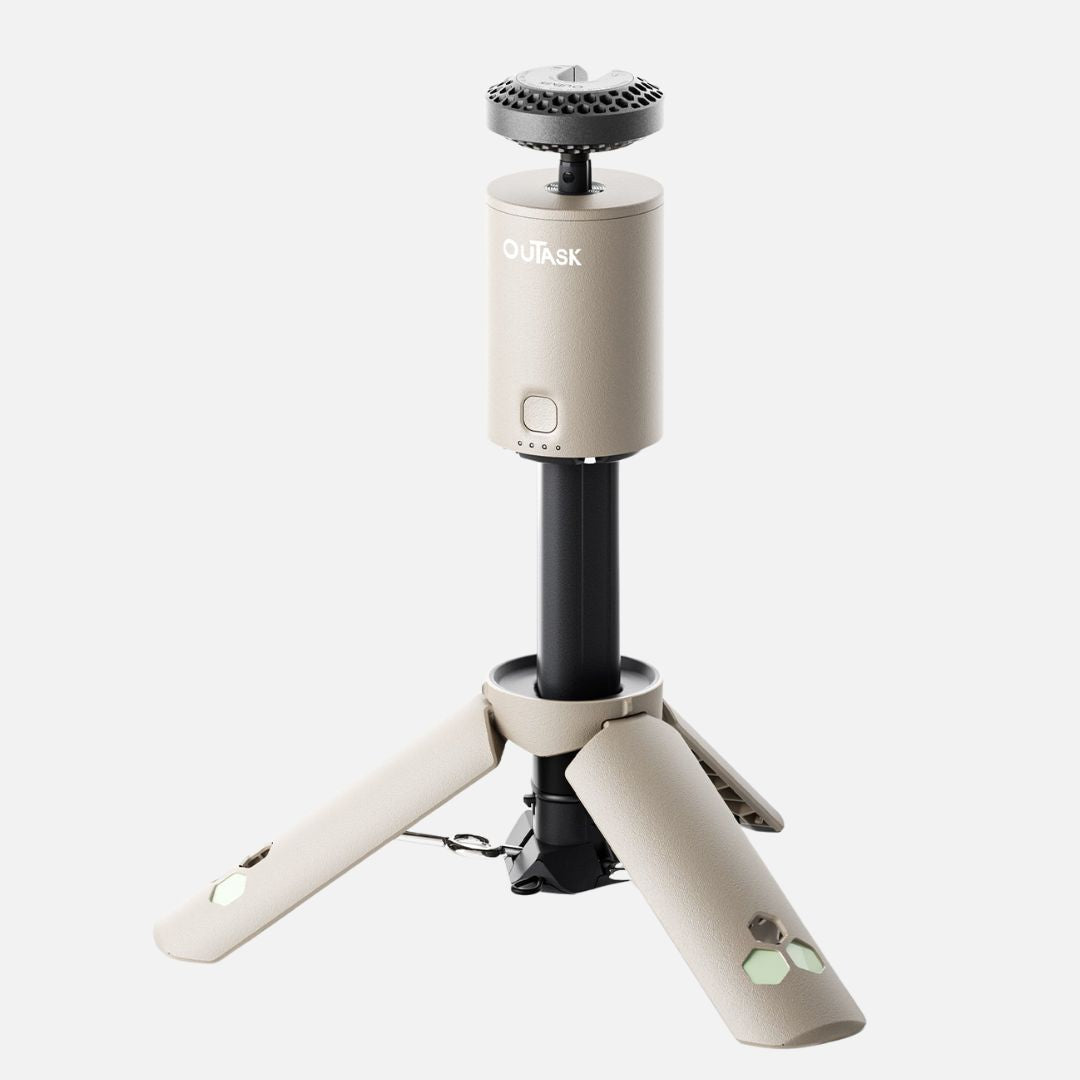 Telescopische Statief Buitenspot met Powerbank en Waterdicht Ontwerp