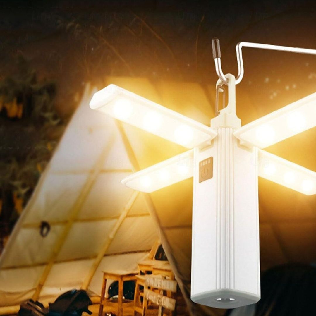 3-in-1 Campinglamp USB Oplaadbare Tentlantaarn met Telefoonoplader