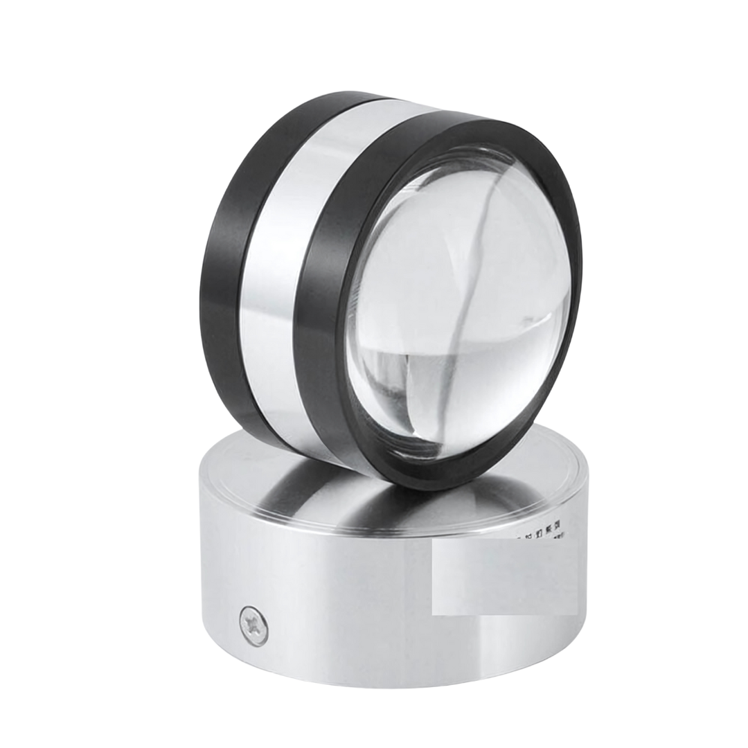 LED Wandlamp Op/Neer Spotlight voor Gangen Zilver Aluminium