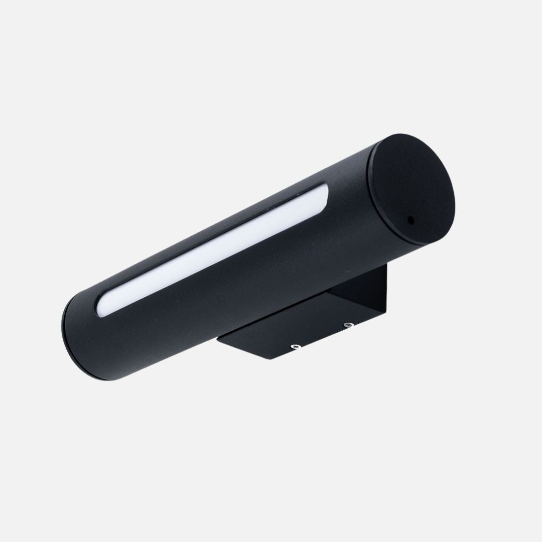 LED Buitengevelarmatuur Zwart IP44 Warm Wit