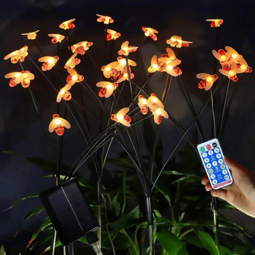 Waterdichte Tuinlampen Solar met 24 LED's – Zonne-energie Bijontwerp