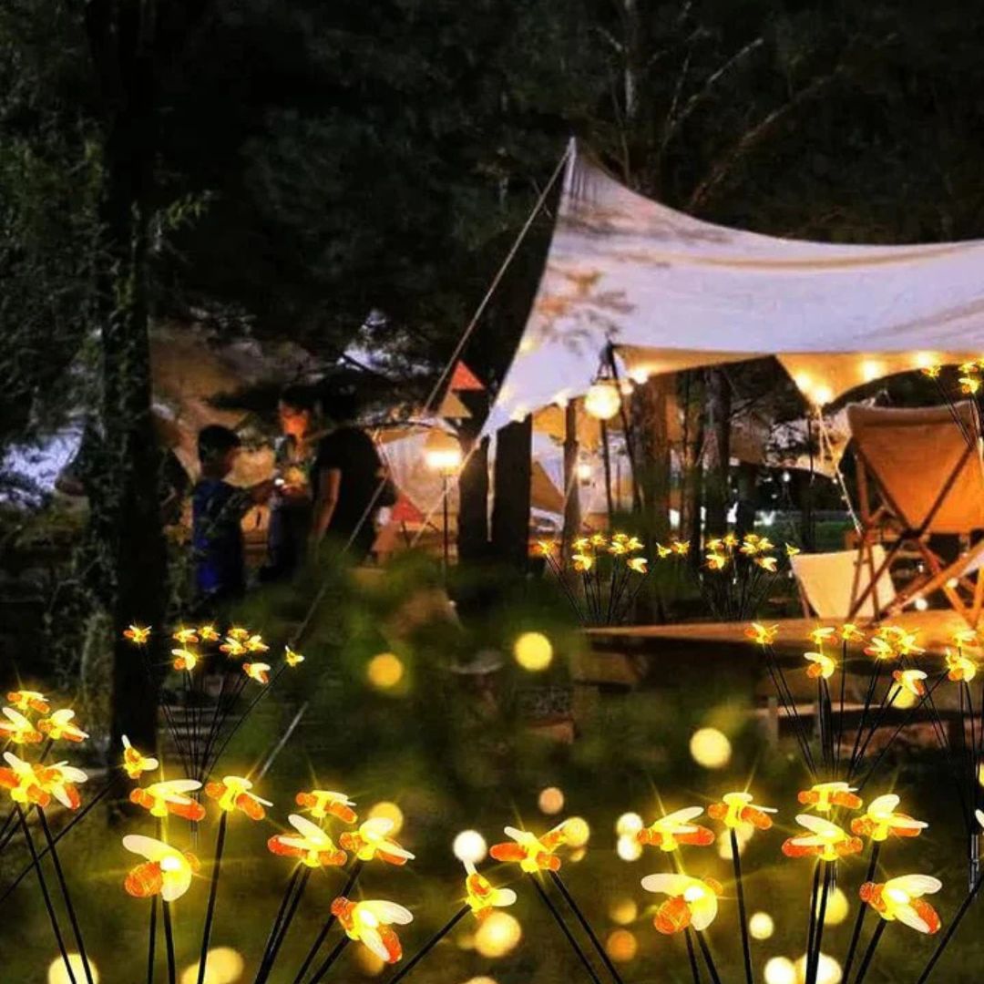 Waterdichte Tuinlampen Solar met 24 LED's – Zonne-energie Bijontwerp
