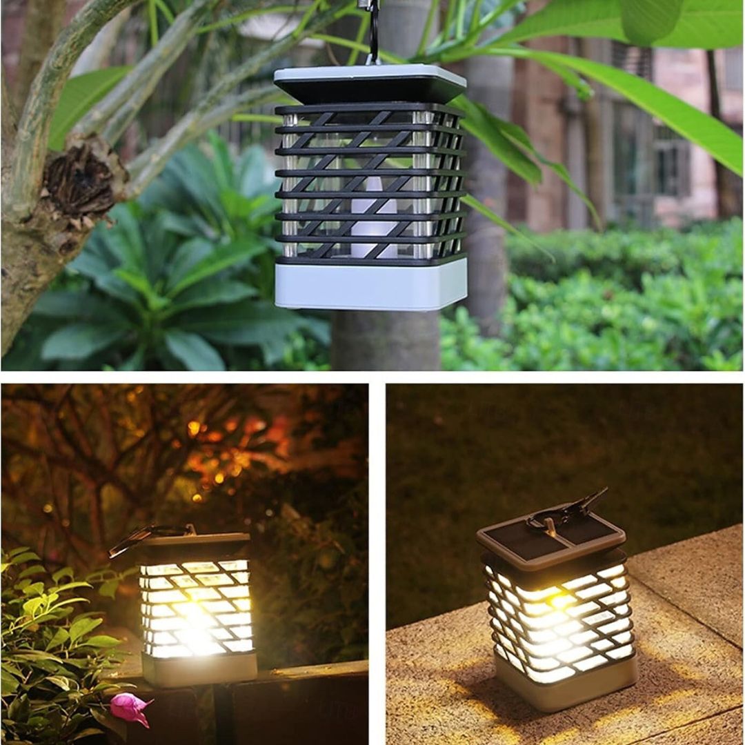 Solar LED Lantaarnlampen Buiten Waterdicht Warm Wit