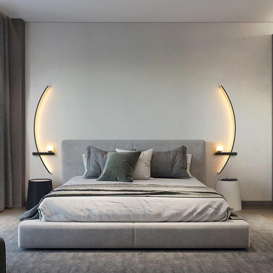 Minimalistische LED Muurverlichting met 3 Verlichtingsmodi – Zwart of Goud 3