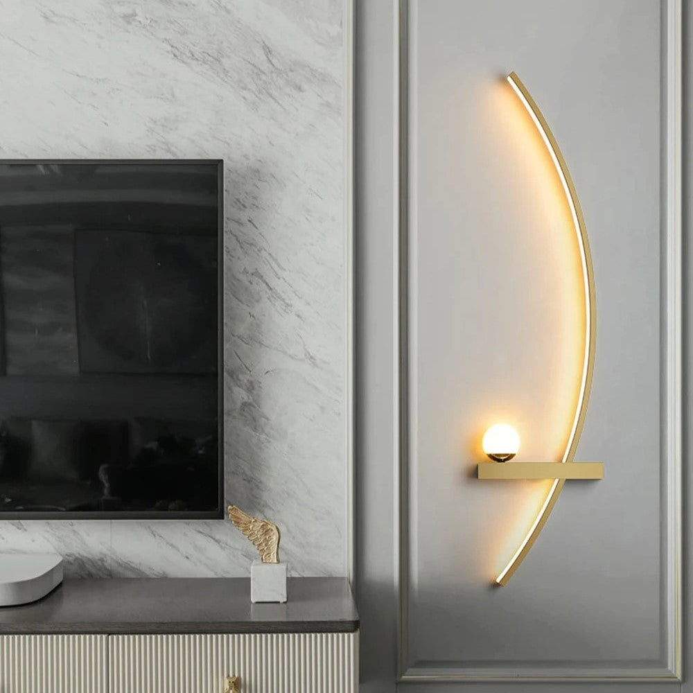 Variant image for Minimalistische LED Muurverlichting met 3 Verlichtingsmodi – Zwart of Goud-19