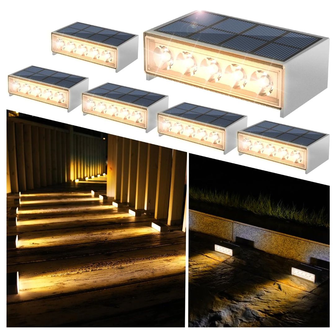 Solar Trapverlichting Buiten Waterdicht LED Deckverlichting voor Trappen