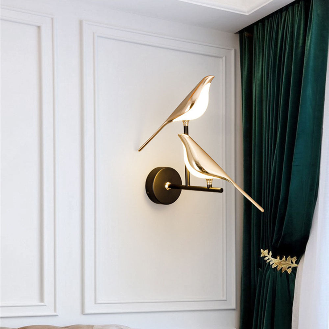 Moderne LED Vogel Wandlamp – Energiezuinig & Eenvoudig te Installeren