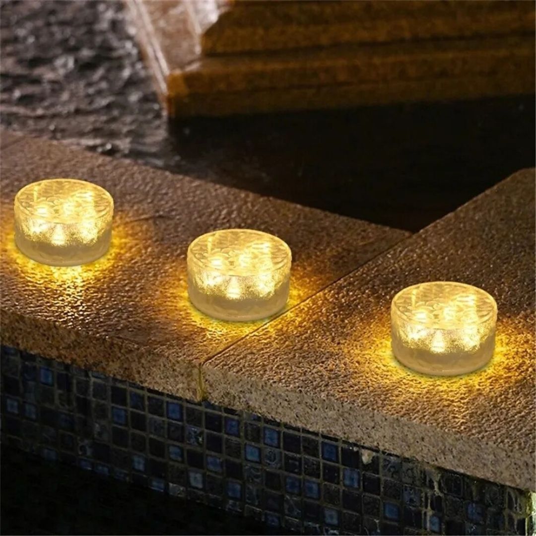 Zonne-ijsbloklamp LED Buiten Waterdichte Tuinlamp