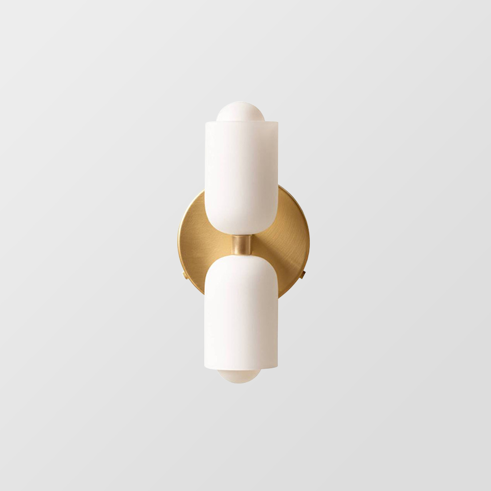 Moderne Wandlamp van Glas met Dubbele Hoofden voor Binnengebruik 3