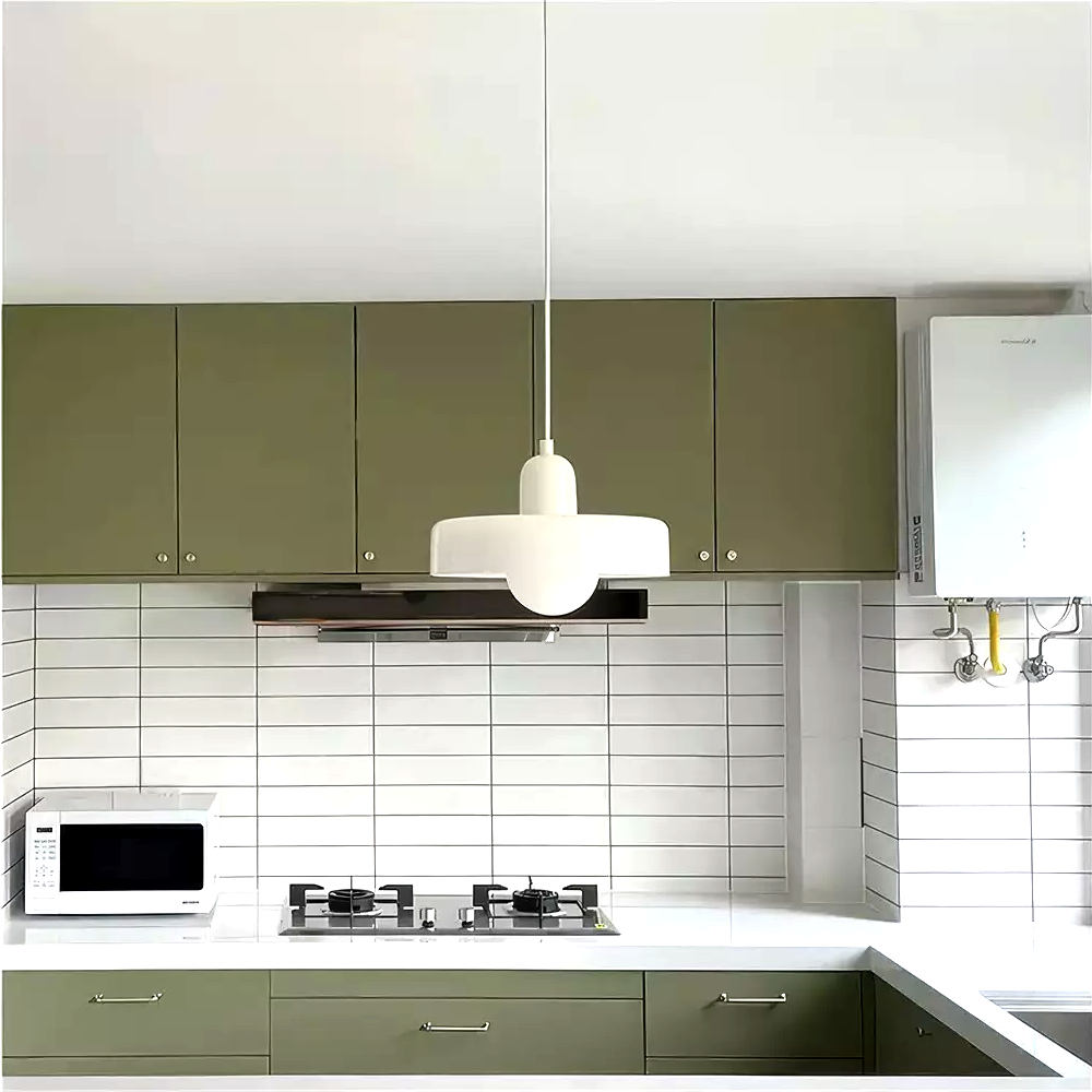Moderne zwarte glazen hanglamp voor eettafel en woonkamer – Verstelbaar