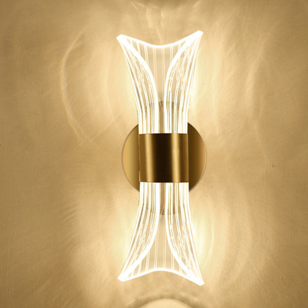 Transparante LED Wandlamp 8W Warm Wit Licht voor Binnen – Moderne Muurlamp