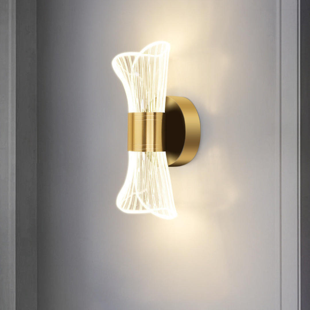 Transparante LED Wandlamp 8W Warm Wit Licht voor Binnen – Moderne Muurlamp