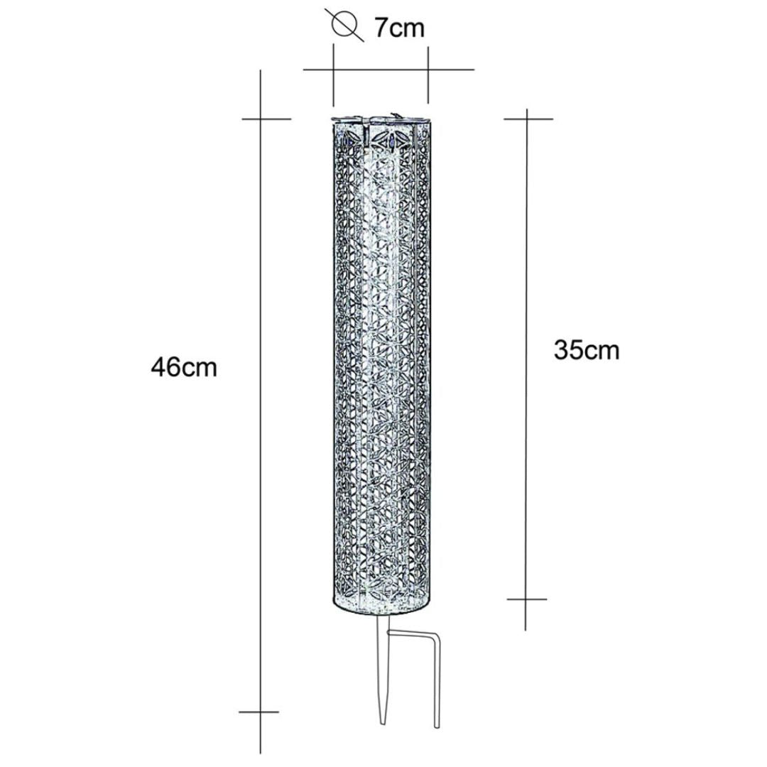 Zonne tuinlampen Zwart Goud LED Buiten Waterdicht IP44