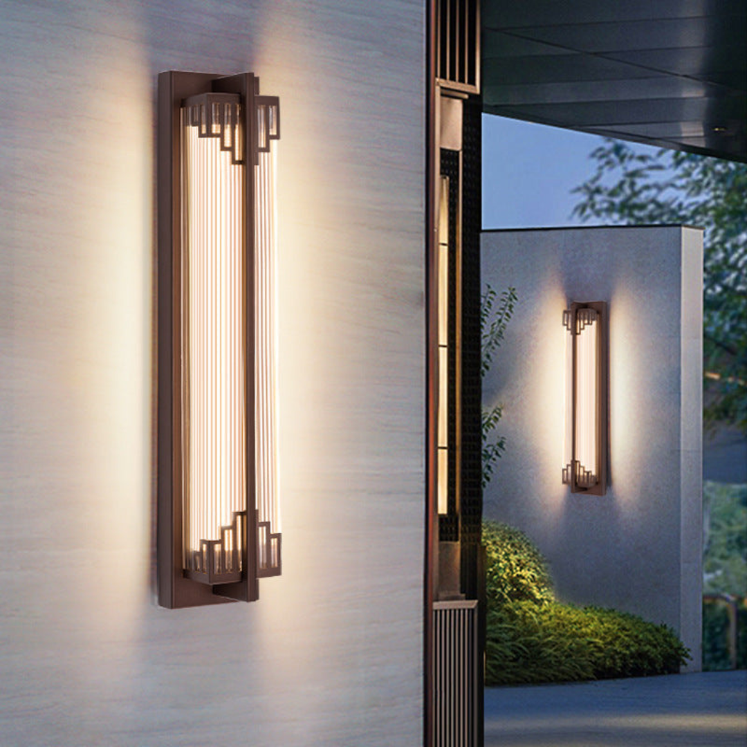 Waterdichte RVS Wandlamp Buiten met Glazen Kap - LED Muurlamp