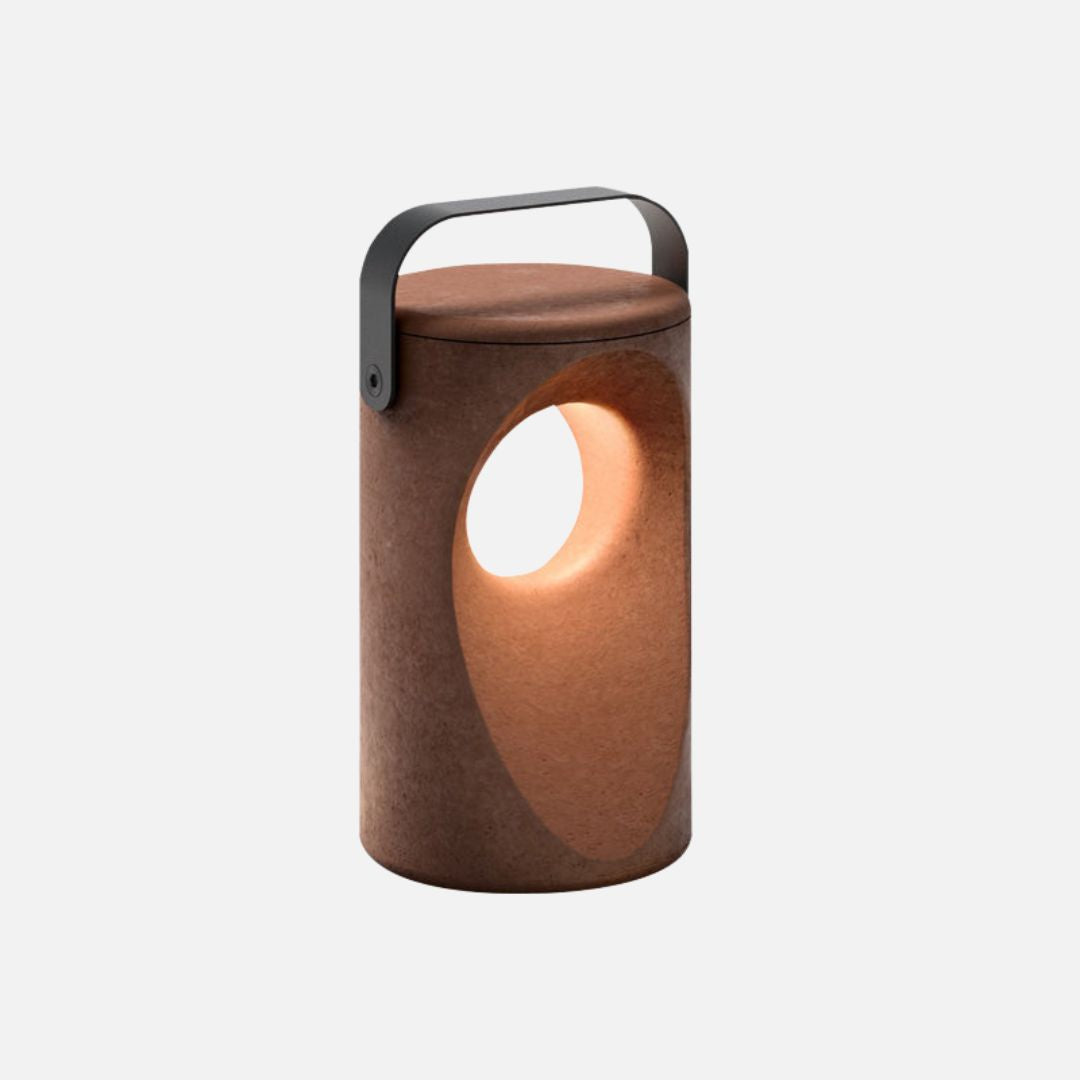 Solar Tuinverlichting - Waterdichte Buitenlamp op Zonne-energie in Bruin/Zwart