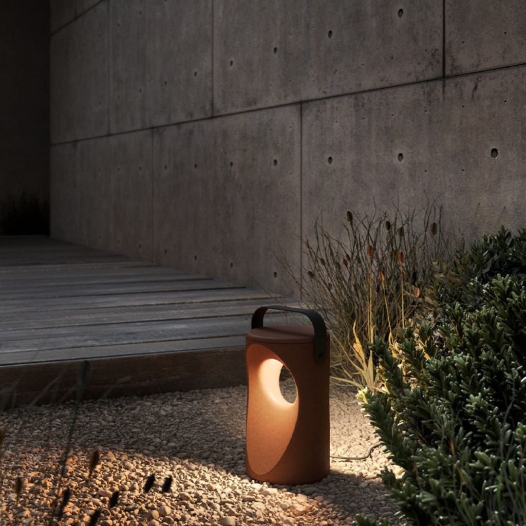 Solar Tuinverlichting - Waterdichte Buitenlamp op Zonne-energie in Bruin/Zwart