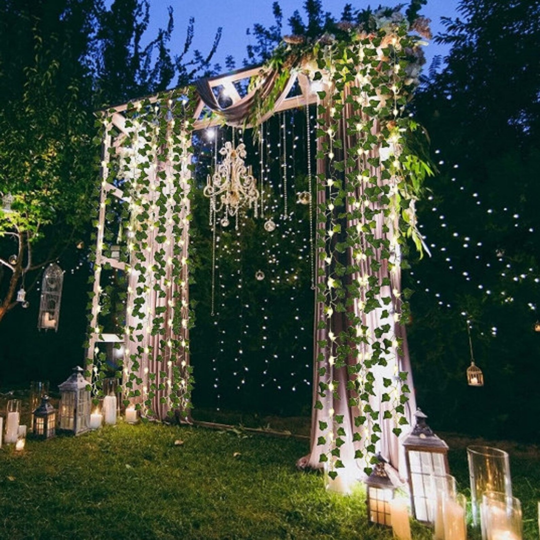 Solar Tuinverlichting - Waterdichte Ivy String Lights op Zonne-energie 2m, 5m, 10m