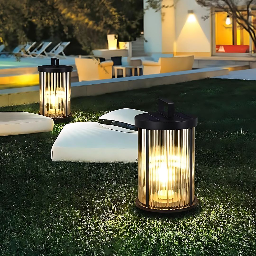 Kristallen Buitenlamp Zonne Energie met Retro Ontwerp – Waterdichte Solar Wandlamp