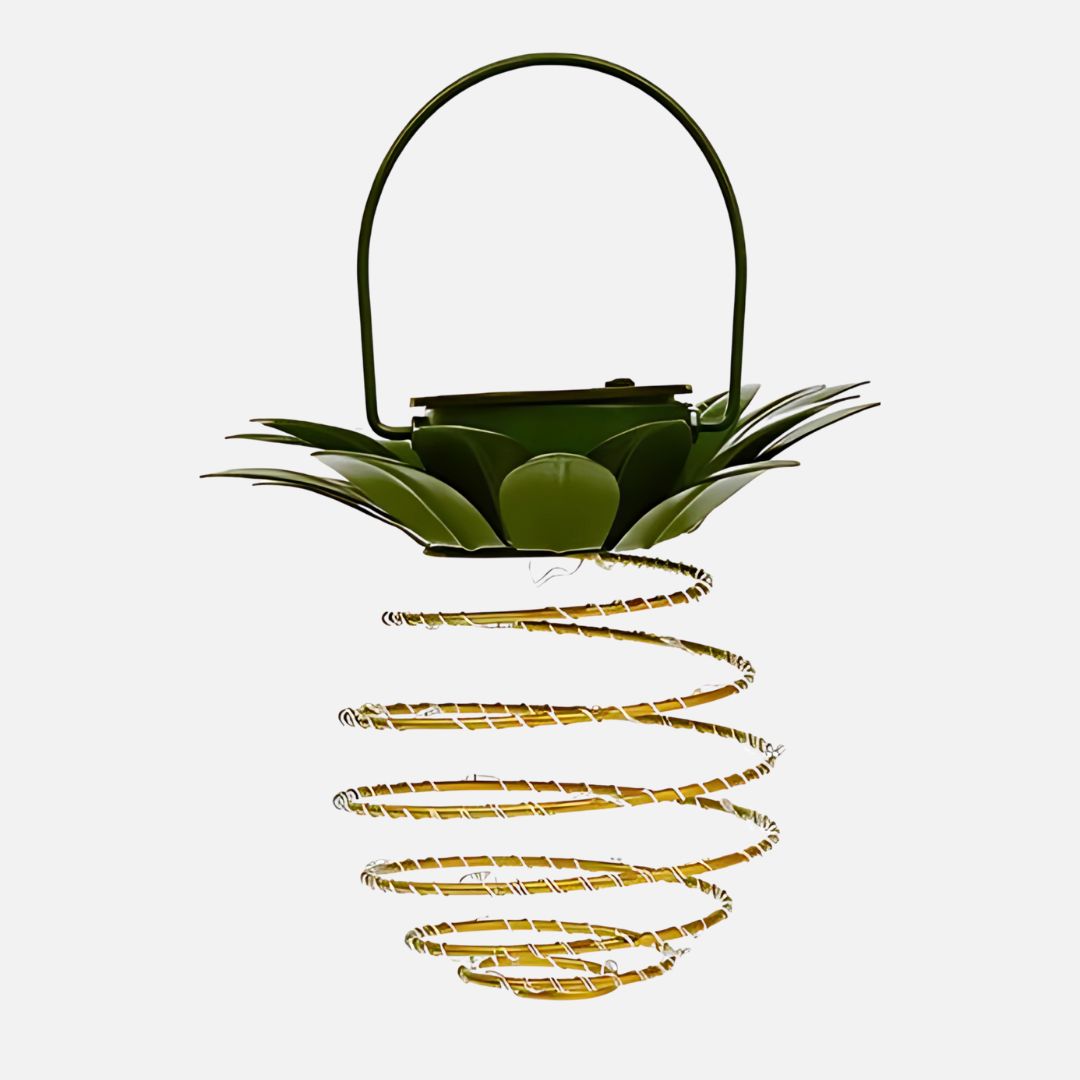 Buitenlamp Zonne Energie Ananasvormig – Sfeervolle Tuinverlichting 28 cm