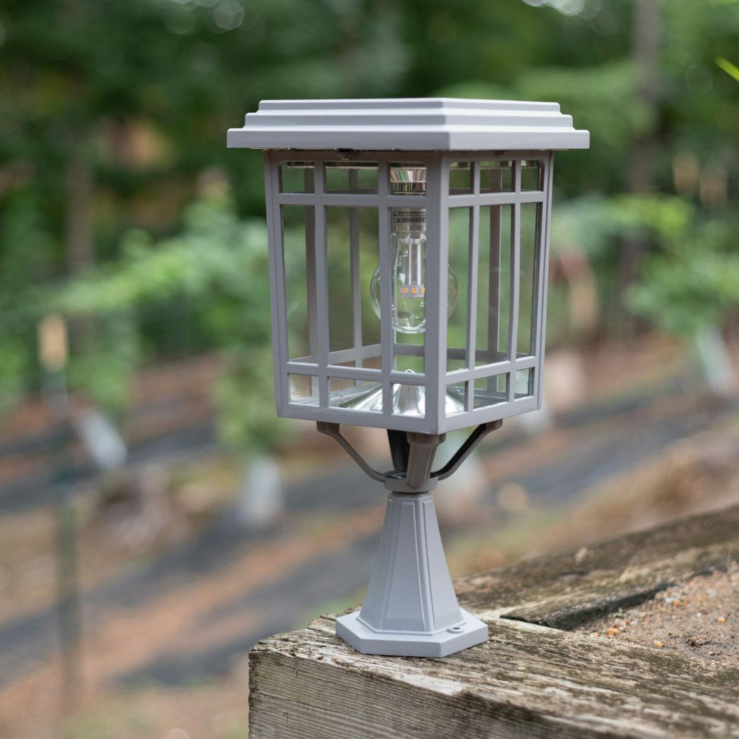 Zonne-energie Buitenlamp – Grijs Aluminium, 3 Montageopties