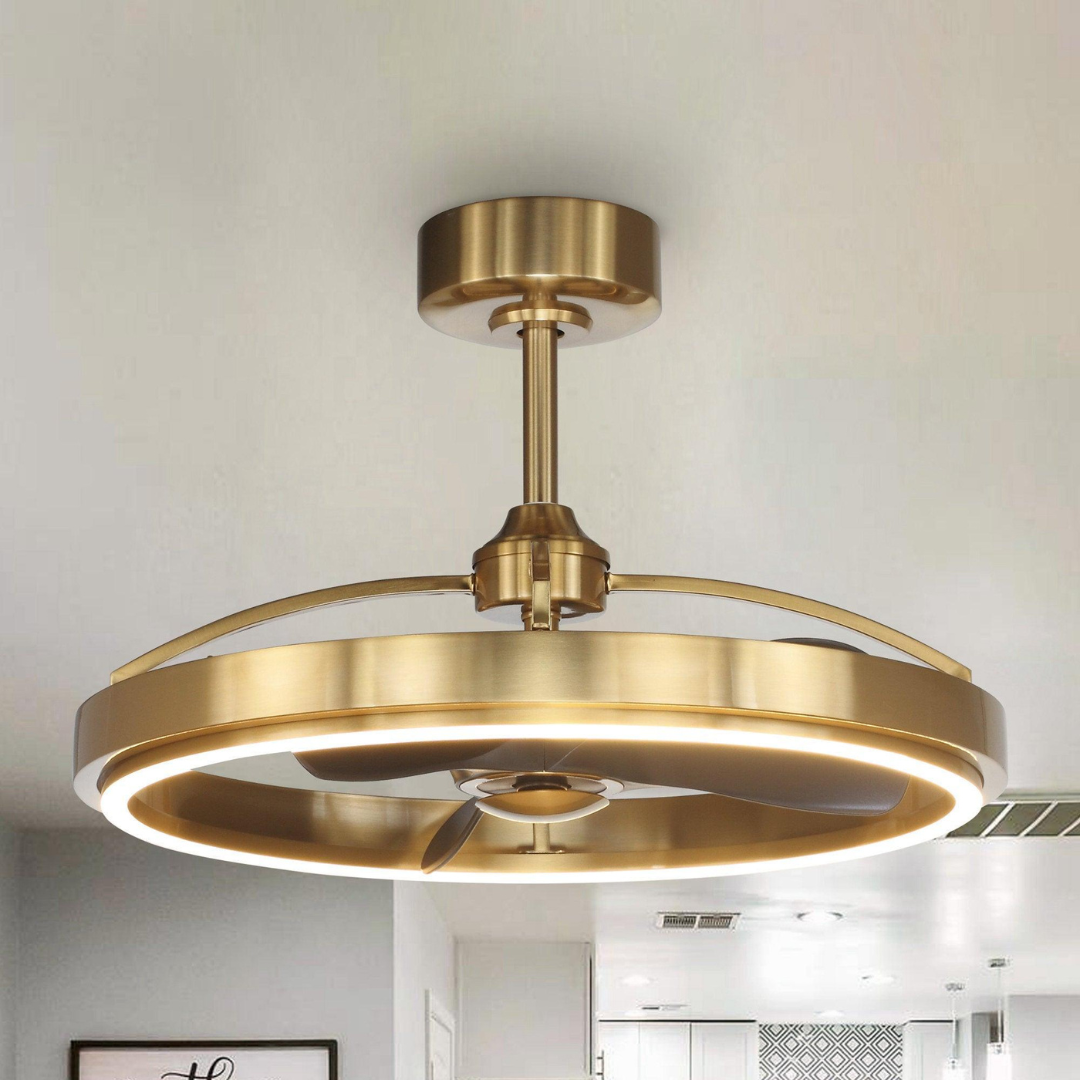 Plafondventilator met Lamp en Afstandsbediening – 27 Industrieel Design