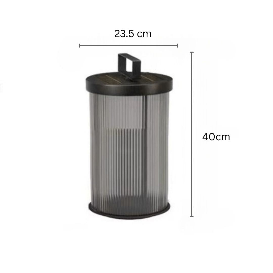 Kristallen Buitenlamp Zonne Energie met Retro Ontwerp – Waterdichte Solar Wandlamp