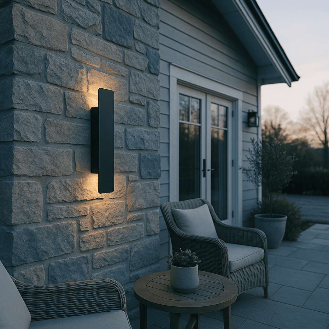 Slanke Buitenwandlamp van Aluminium met IP65-bescherming – Moderne Buitenlamp voor Stijlvolle Buitenverlichting