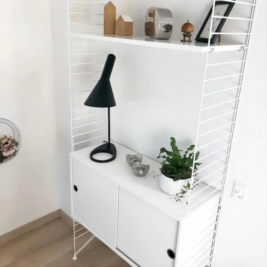Verstelbare Bureaulamp E27 Zwart/Wit