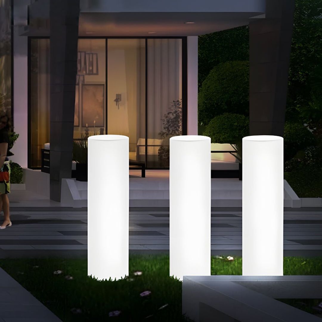 LED Buitenstaande Lamp Cilinder RGB Kleurenwissel Waterdicht PE Licht