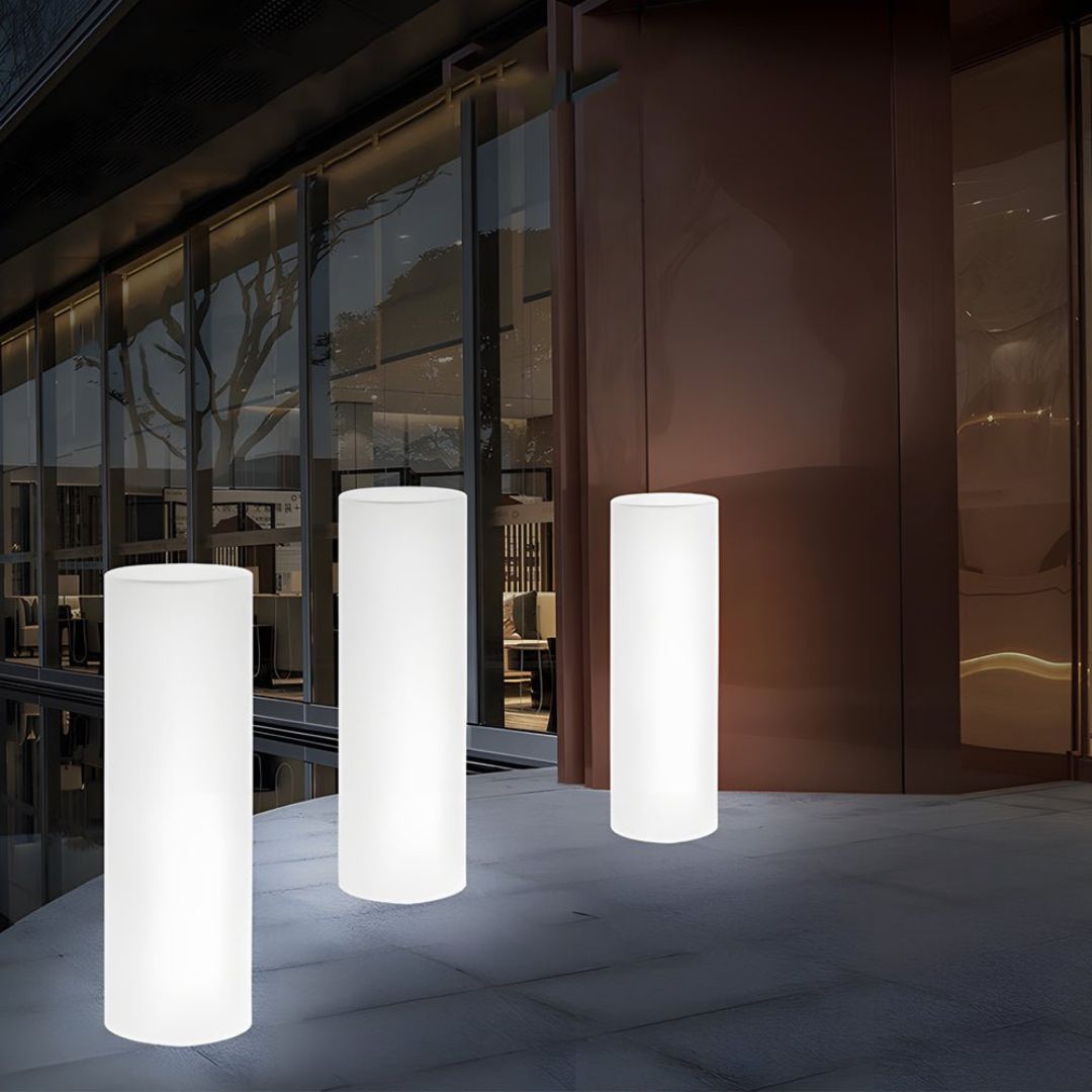 LED Buitenstaande Lamp Cilinder RGB Kleurenwissel Waterdicht PE Licht