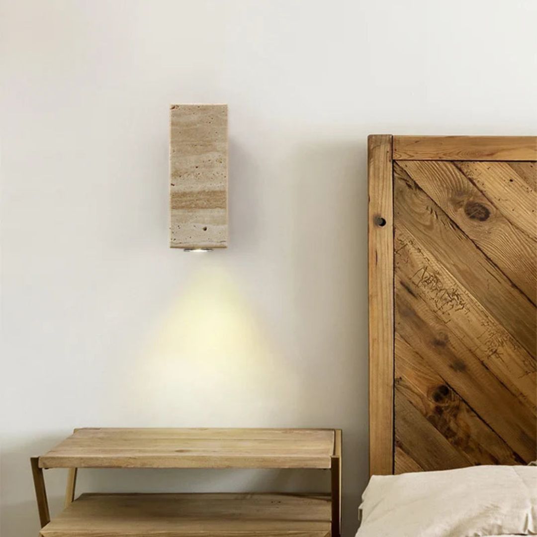 Moderne Marmeren Wandlamp met LED Verlichting voor Binnenruimtes
